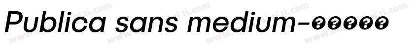 Publica sans medium字体转换